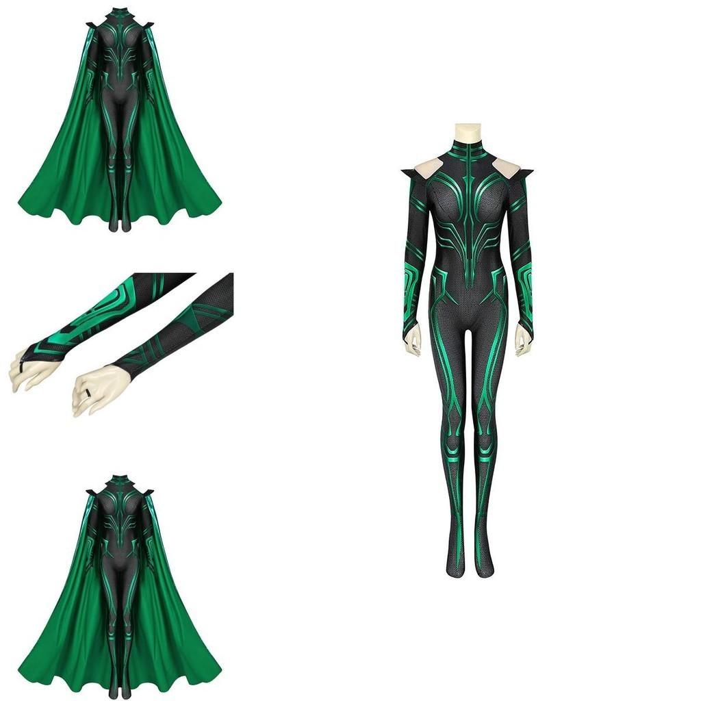 Thor3 Ragnarok Hela Adult Children's Bodysuit Cloak Halloween Costume Perfect For Role Play And Stage Performance