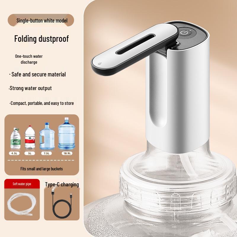 Electric Folding Water Dispenser: Automatic Rechargeable Hand Pump for Bottled Water