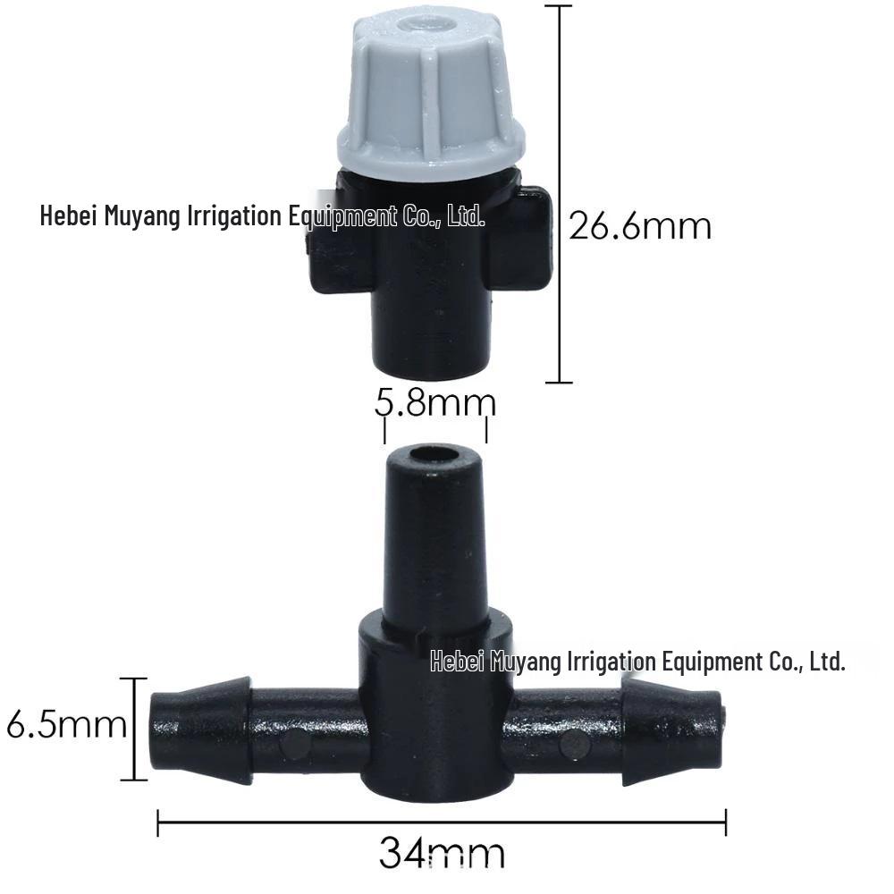 10m Grey Drip Irrigation Set with 10 Nozzle Micro Spray for Cooling and Moisturizing