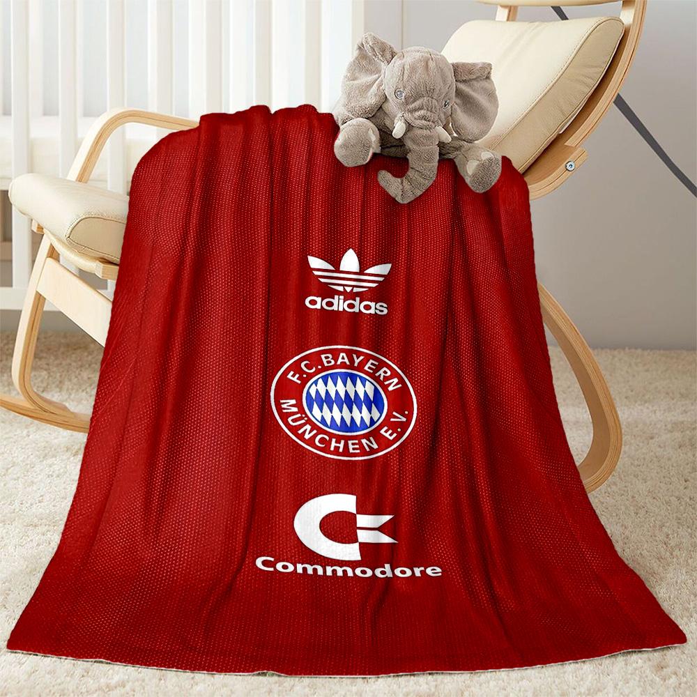 Bayern Munich Blanket Comfortable Perfect for Office Office Chair Bedding All-Season Use Modern Style Best Holiday Gift for Friends Family