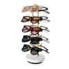 360 Grad Drehbarer Sonnenbrillen-Organizer 5 Schichten Metall Brillen Aufbewahrungsregal Platzsparend Hochbelastbar Brillen Displayständer Halter