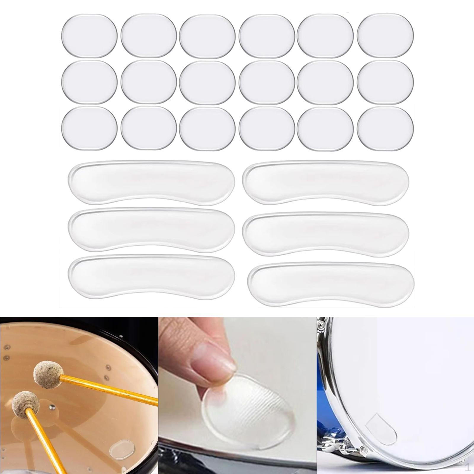 24Pcs Drum Dampeners Mute Pads Accessories Vibration Damping Professional High Performance Silicone