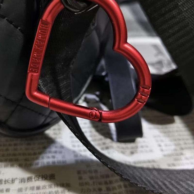 Love Heart Letter Carabiner Keychain Hanging Ins Portable Diy Open Metal Buckle Connecting Hooks Accessories