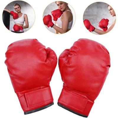 PU Leather Training Gloves Wear Resistant Sparring Mitts For Kickboxing Fitness Workouts Extended Wrist Support Professional