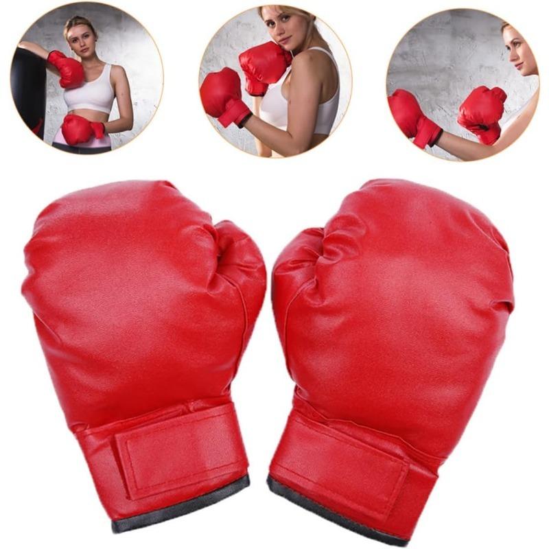 PU Leather Training Gloves Wear Resistant Sparring Mitts For Kickboxing Fitness Workouts Extended Wrist Support Professional