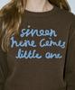SINOON Lettering Pullover Knit (Deep Brown)