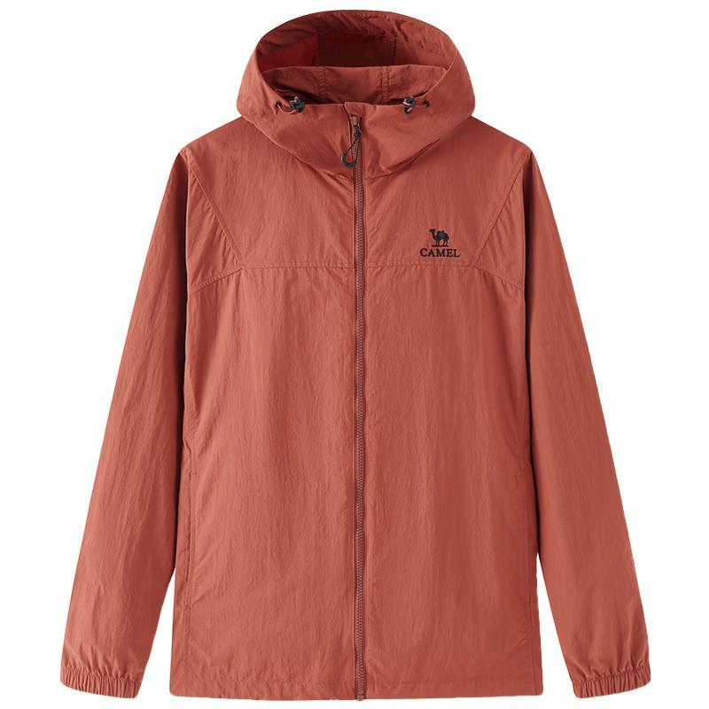 Camel Women's Hooded Windproof Water-Resistant Jacket