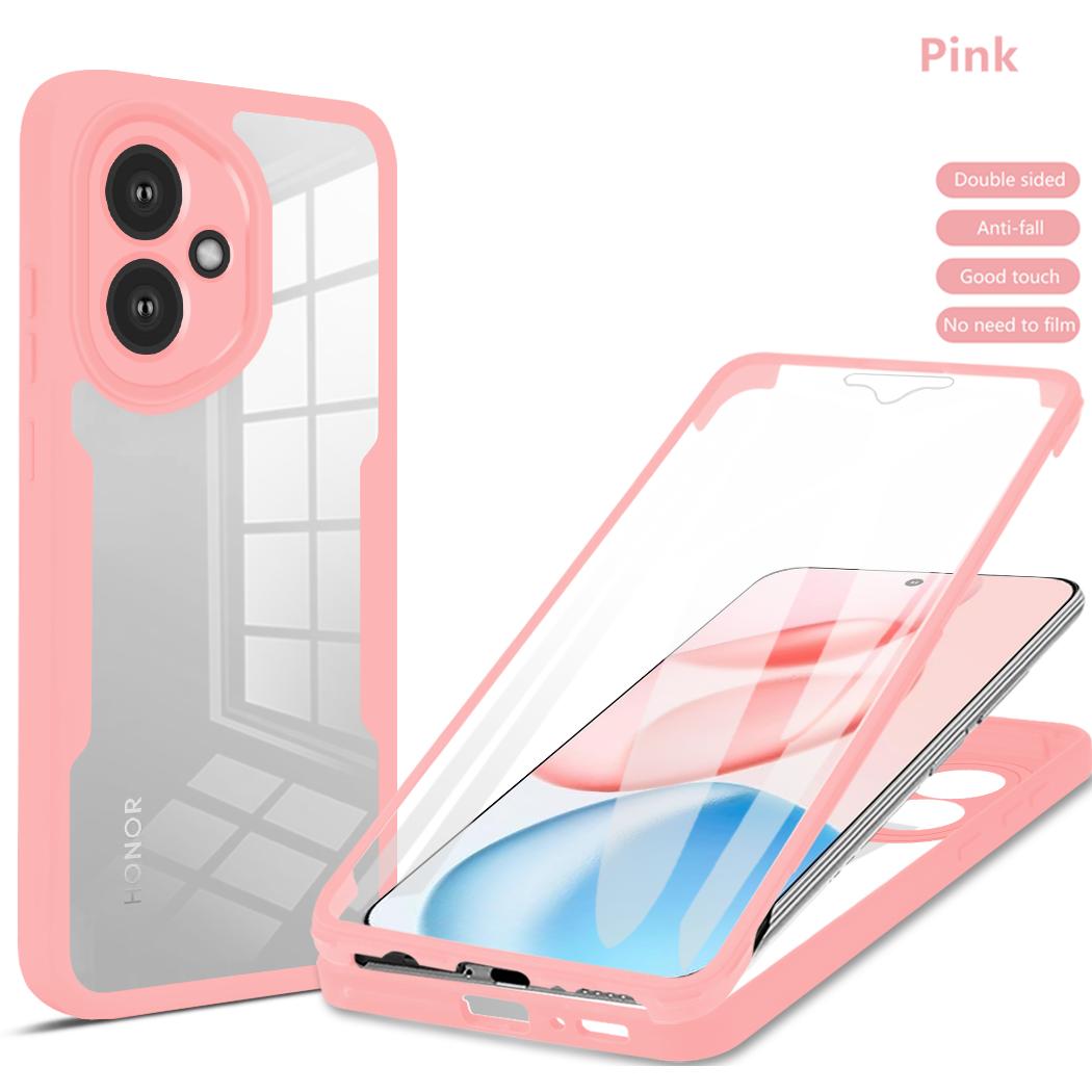 

Противоударный чехол с полной защитой корпуса для Honor 400 Pro Honor 400 Lite 5G Защитная крышка Защитная пленка для экрана Fundas Coque Capa Honor 400 Lite розовый
