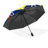 Red Blue Shield Atletico Automatic Folding Umbrella - 8-Rib Travel Umbrella with Auto Open/Close & Portable, Gift for Christmas, Birthdays