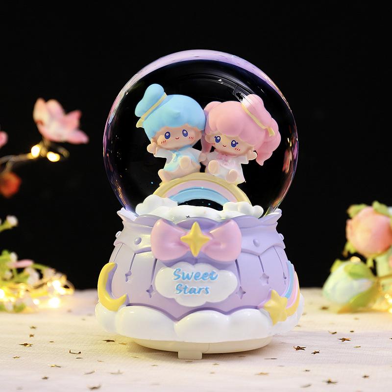 Astronaut Crystal Ball Music Box Ornament - Student Snow Globe Birthday Gift