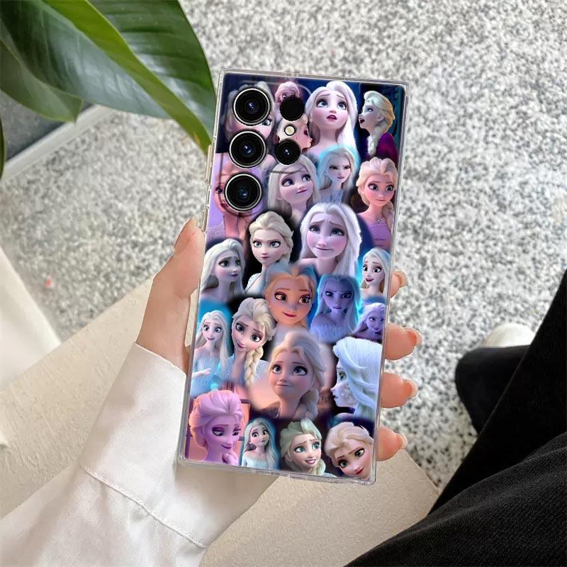 Elsa Anna Frozen Prinzessin Disney Transparente Hülle Für Samsung Galaxy S26 S25 Ultra S24 S22 S26 Plus S20 S23 S21 S25 FE 5G Hülle