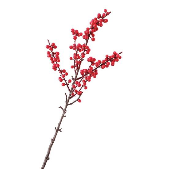 Искусственные ягоды падуба Не требуют ухода Долговечная красота Реалистичная текстура Красные ягоды Гибкая форма Искусственные ягоды Дом Small красный
