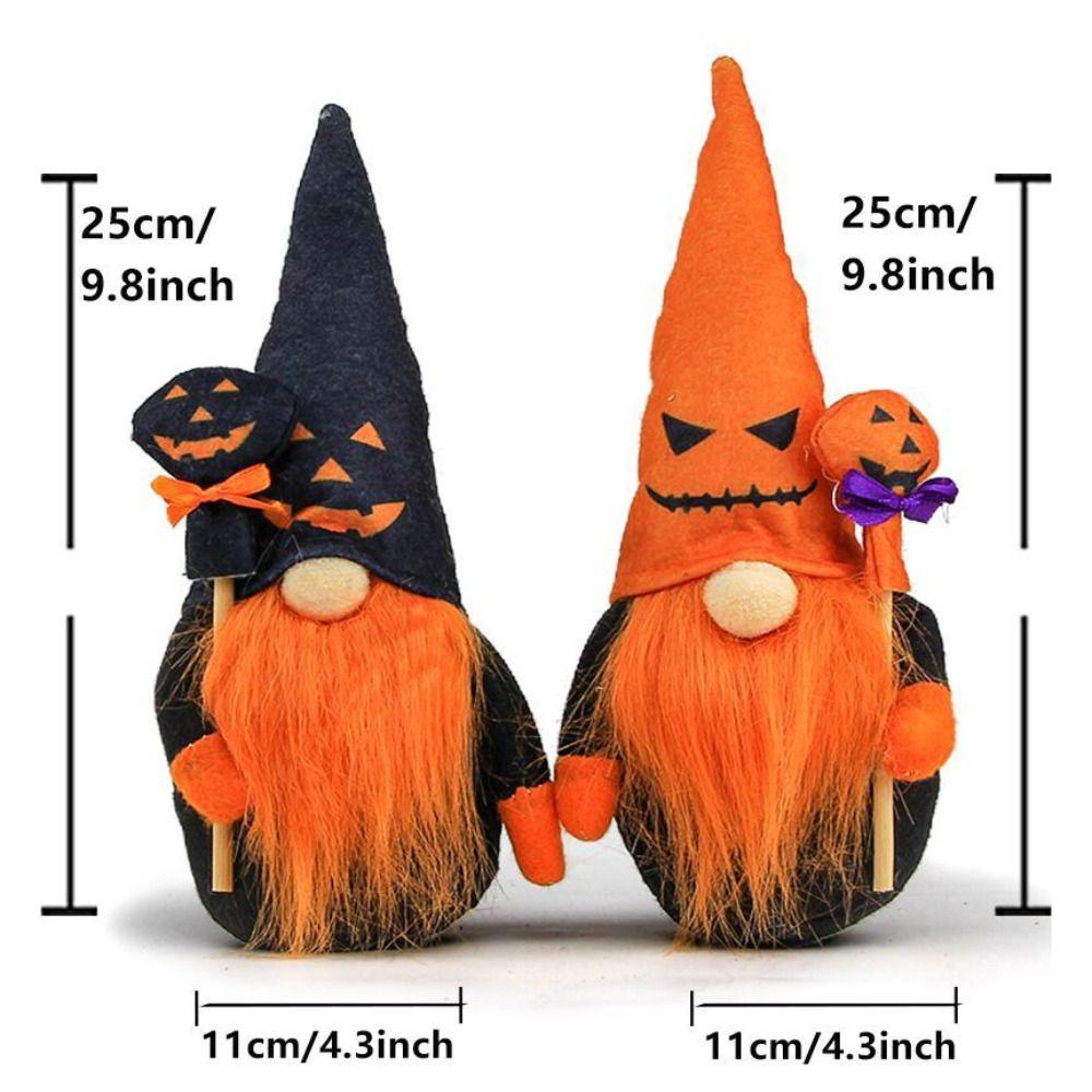 Cute Pumpkin Faceless Doll Desktop Ornaments Dwarf Dolls Cute Gnome Plush Doll  Party