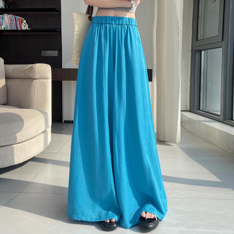 

Women s Spring 2026 Floor-Length Lyocell Tencel Wide-Leg Flare Culottes Skirt XXL