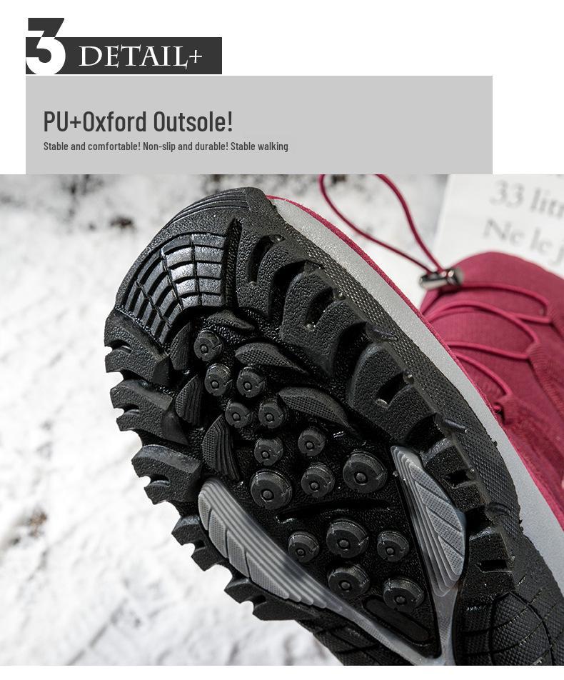 Women's Waterproof Fleece-Lined Winter Boots - Thick, Warm, Plus Size, Snow-Ready