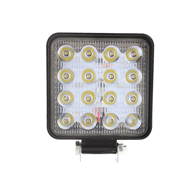 Factory 48W Square LED Work Light Flood Spot Lamp Work Light for Offroad Truck Tractor Boat Bar 12V 24V