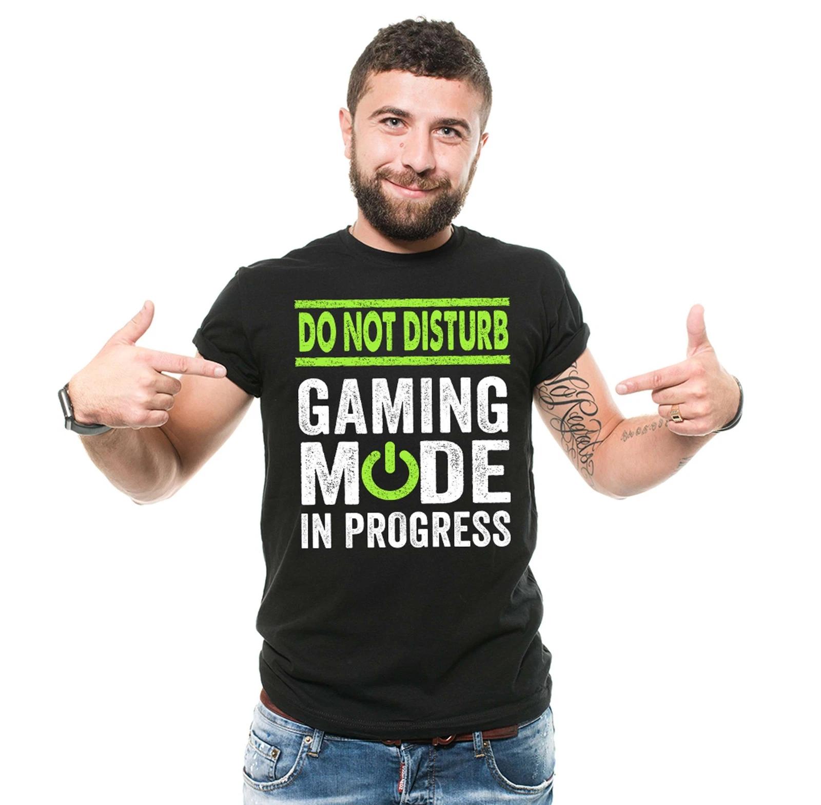 Funny Do Not Disturb Shirt Gaming Mode T-Shirt Gaming Gifts Gamer Gift Ideas M