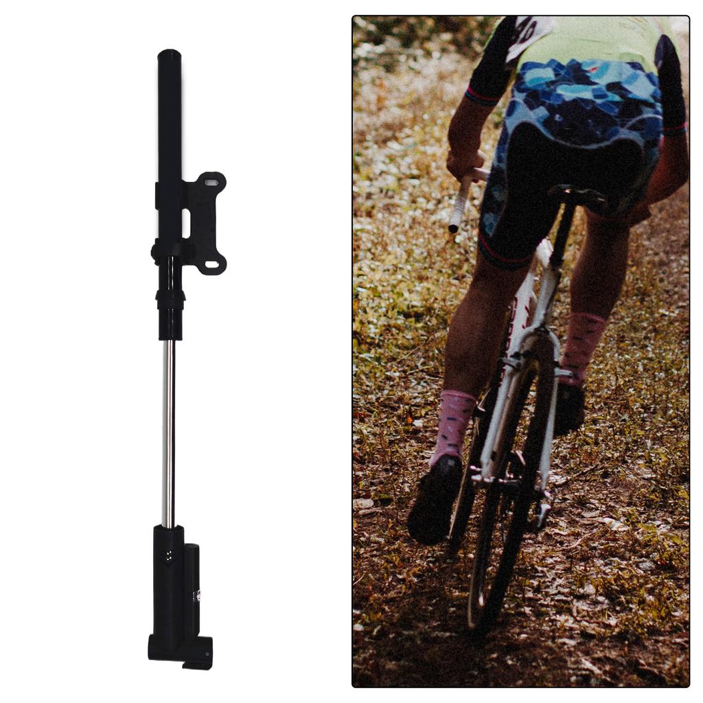 High Pressure Bicycles Tire Pump with Barometers Road Bike Tyre Inflator Small Hand Pump Bicycles Repair Tool Enduring