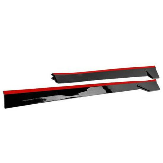 TRD Sport Style Side Skirt Set for 2018-2022 Toyota Camry - Black with Red Edge