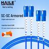 HAILE Enkelvoudige Modus 9/125 Fiber Patchkabel met Pantser