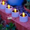 6Pcs Solar LED Candle Lamp Outdoor Waterproof Night Lights Garden Decoration Balcony Decor Halloween Candle Lamp Garden Lights