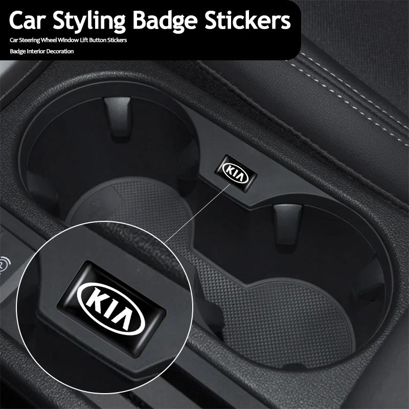 10Pcs Car Interior Accessories Door and Window Lifting Button Stickers for Kia Ceed K3 K5 Rio Picanto Sportage Niro Morning Kn