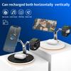 3 In 1 Magnetic Wireless Charger Stand With Lamp For iPhone 12 13 14 Mini Pro Max/Apple Watch 15W Fast Charging Dock Station For Airpods Pro