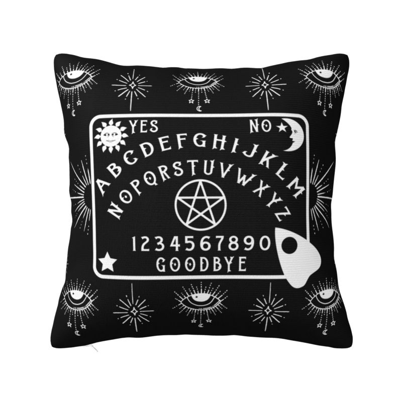 Ouija Spirit Board Pouzdro na polštář Pohovka Halloween čarodějnictví Okultní severský povlak na polštář čtvercový povlak na polštář