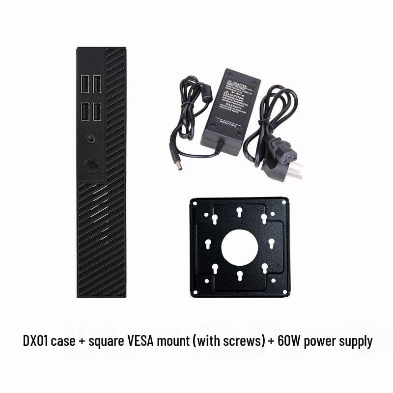 SKTC DX01 Schlankes Mini-ITX Desktop-Gehäuse mit VESA-Halterung