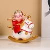Feng Shui Wealth God Resin Statue With Lucky Symbols For Office Decor And Gift Giving