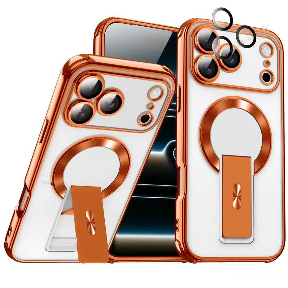 Stand Magnetic Phone Case For For Iphone 17 Air 1 14 11 12 13 16 Pro Max 14 1 16 Plus Official Shockproof Protector Cover