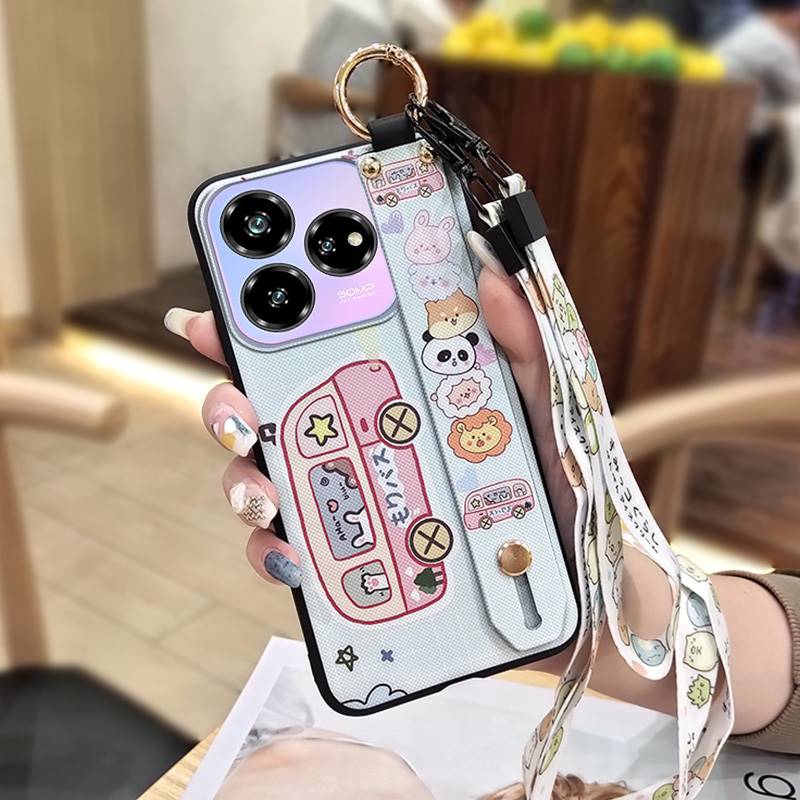 Cute Anti-dust Phone Case For ZTE Blade V60 Design/Axon 60 Lite Soft case Fashion Design Protective Waterproof Lanyard
