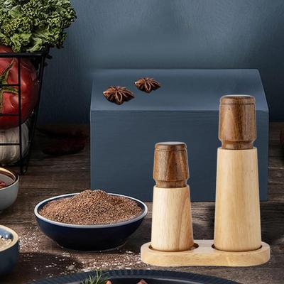 Salt and Pepper Mill Set Multipurpose Adjustable Coarseness,5inch 7inch Manual Spice