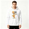 Men's Funny Cartoon Fox Printed Pullover Hoodie Casual Long Sleeve Sweatshirt