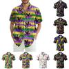 Men's Casual Fashion Printed Short-Sleeve Shirt