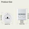 Power Wireless Doorbell with Adjustable Sound Level Long Distances Signal Elegant Designs for Household Use