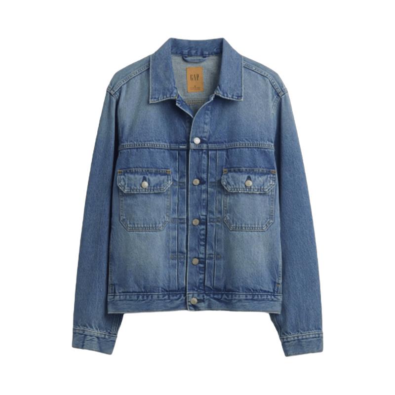 GAP Men s Cotton Multi-Pocket Denim Jacket M