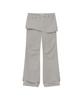 MISEKI SEOUL Layered Button Wrap Skirt Pants Set Gray