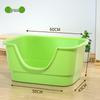 Extra Large Semi-Enclosed Splash-Proof Cat Litter Box for Maine Coons