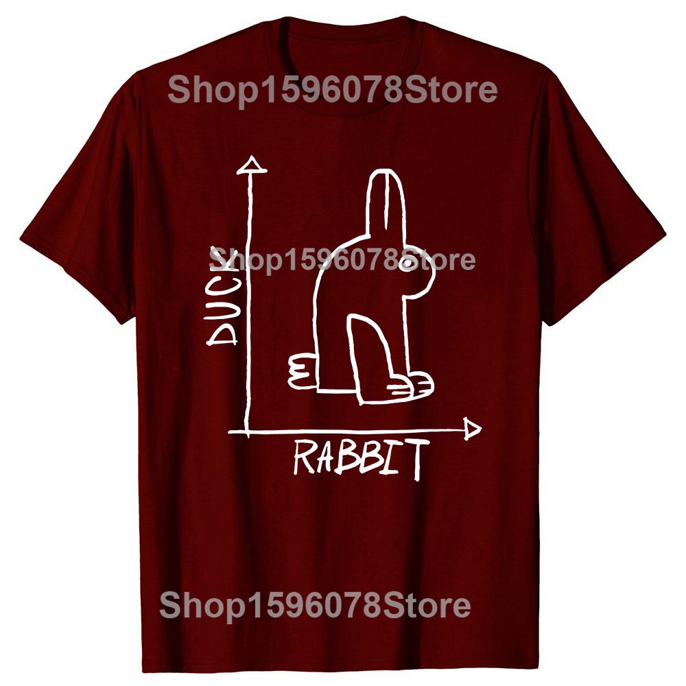 Funny Science Nerd Duck or Rabbit Physics Math Geek Tshirts Men Women Casual Tshirt 100 Cotton Loose Oversized T Shirt Summer
