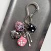 Creative Colourful Dice Keychain  3D Resin Dice Handbag Pendant For Men Women Car Key Holder Key Accessories Funny Gifts