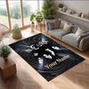 The Cure Crystal Velvet Rug, Custom Name Text Personalized Non‑Slip Floor Mat for Home Decor Gift