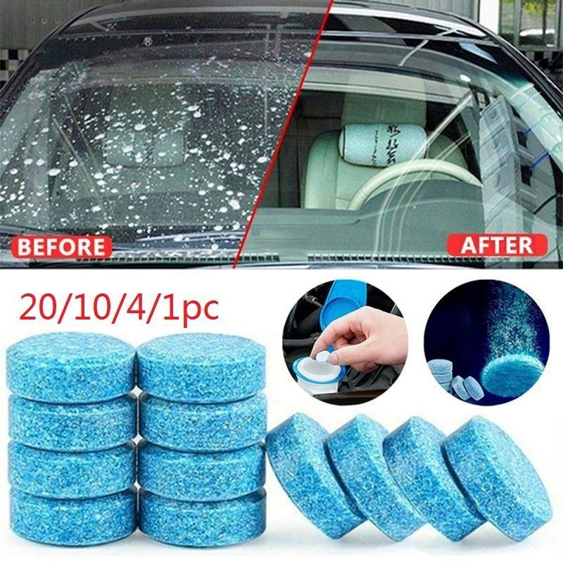 10Pc Car Windshield Glass Washer Cleaner Compact Effervescent Tablets Detergent