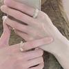 Enamel Decorative Ring, a Unique Ring with a Niche Design Sense for Women, Light Luxury, Exquisite and High-end Dripping Oil Jewelry.