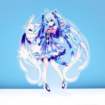 Support de personnage de Cosplay en acrylique Hatsune Miku, support de figurine en acrylique peint, décor de bureau, ornement cadeau 15cm