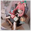 Anya Forger Figure Statue Anime Spy X Family Kawaii Anya Action Figurine Sculpture Desk Living Room Decoration Home Accessories