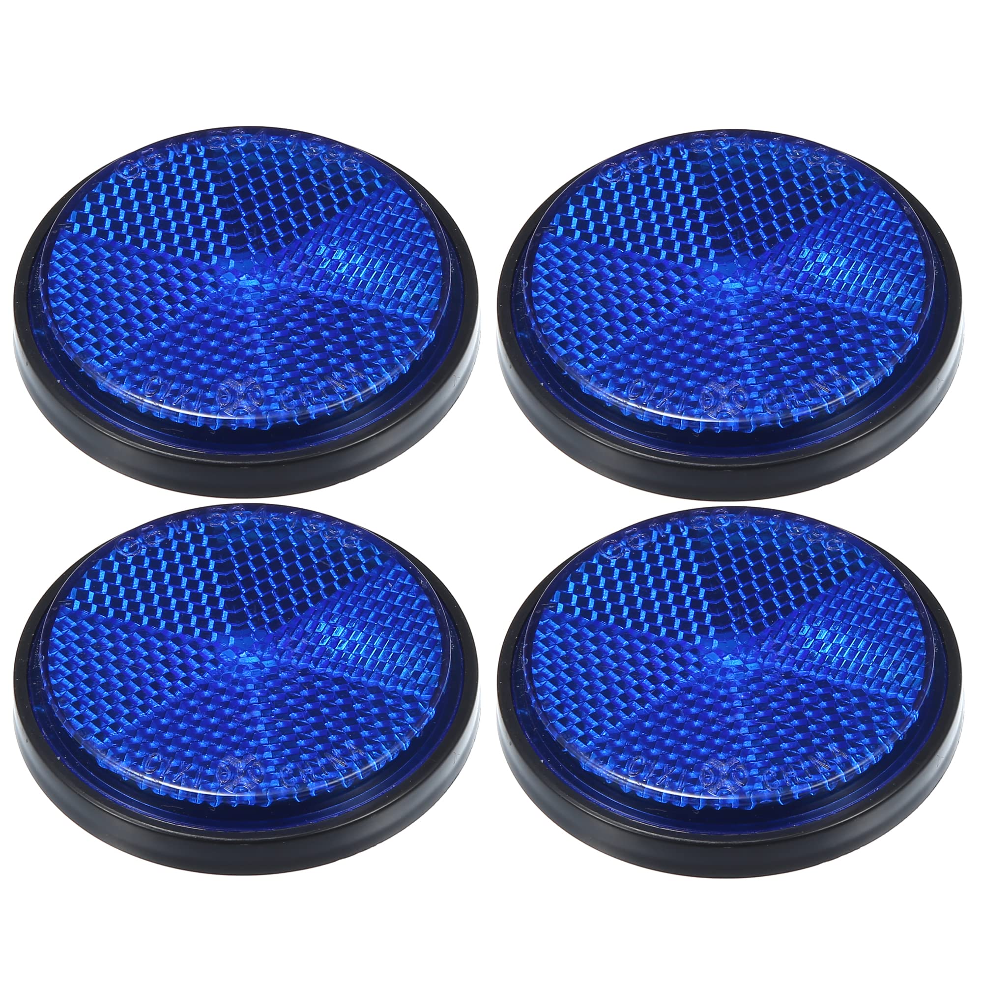 X AUTOHAUX Universal Round Reflector Motorcycle Trash Can for Car синий