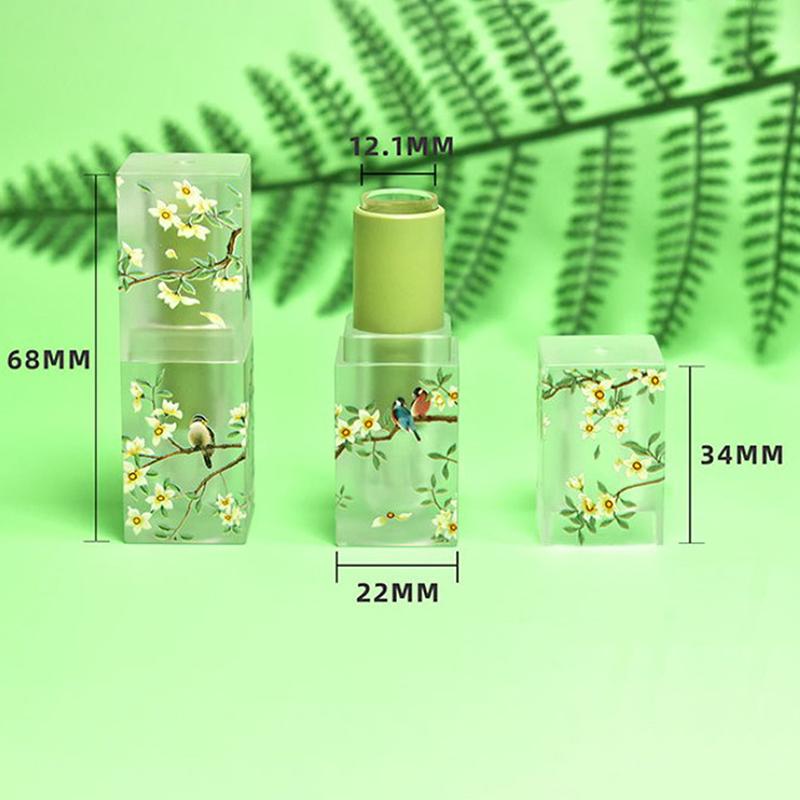 Small Fresh Scrub Square Lipstick Tube Empty Lip Balm Container Lip Tubes