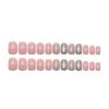Wear Manicure Gentle Nude Powder Glitter Nail Patch Fake Nails