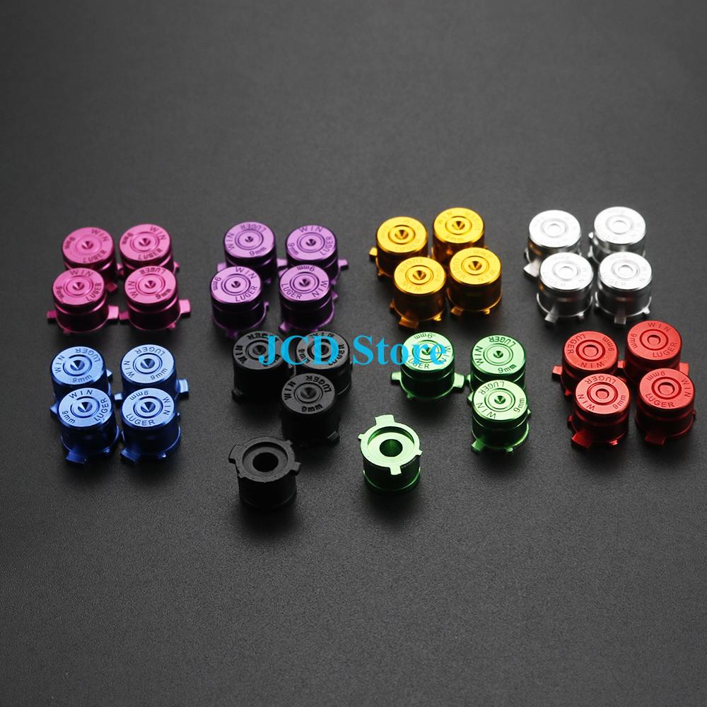 Metal Dpad ABXY Buttons for PS4 Controller Custom Replacement Aluminum Analog Stick Joystick for PS4 Game Accessories